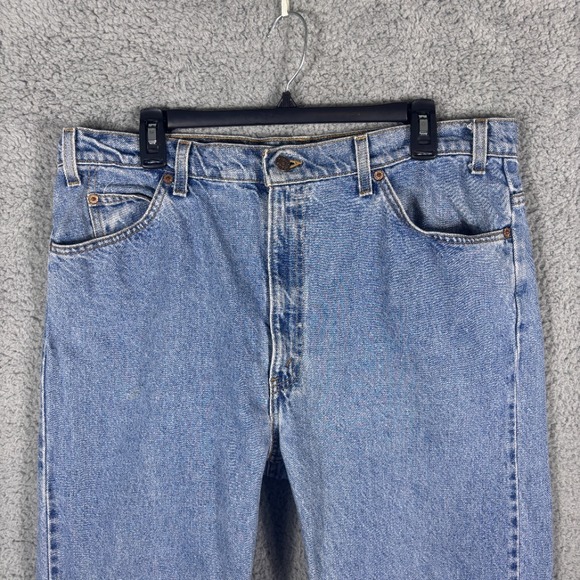 VTG Levi's 505 Orange Tab Jeans Regular Fit Straight Leg Light Wash Mens W40 L32 - Picture 2 of 8